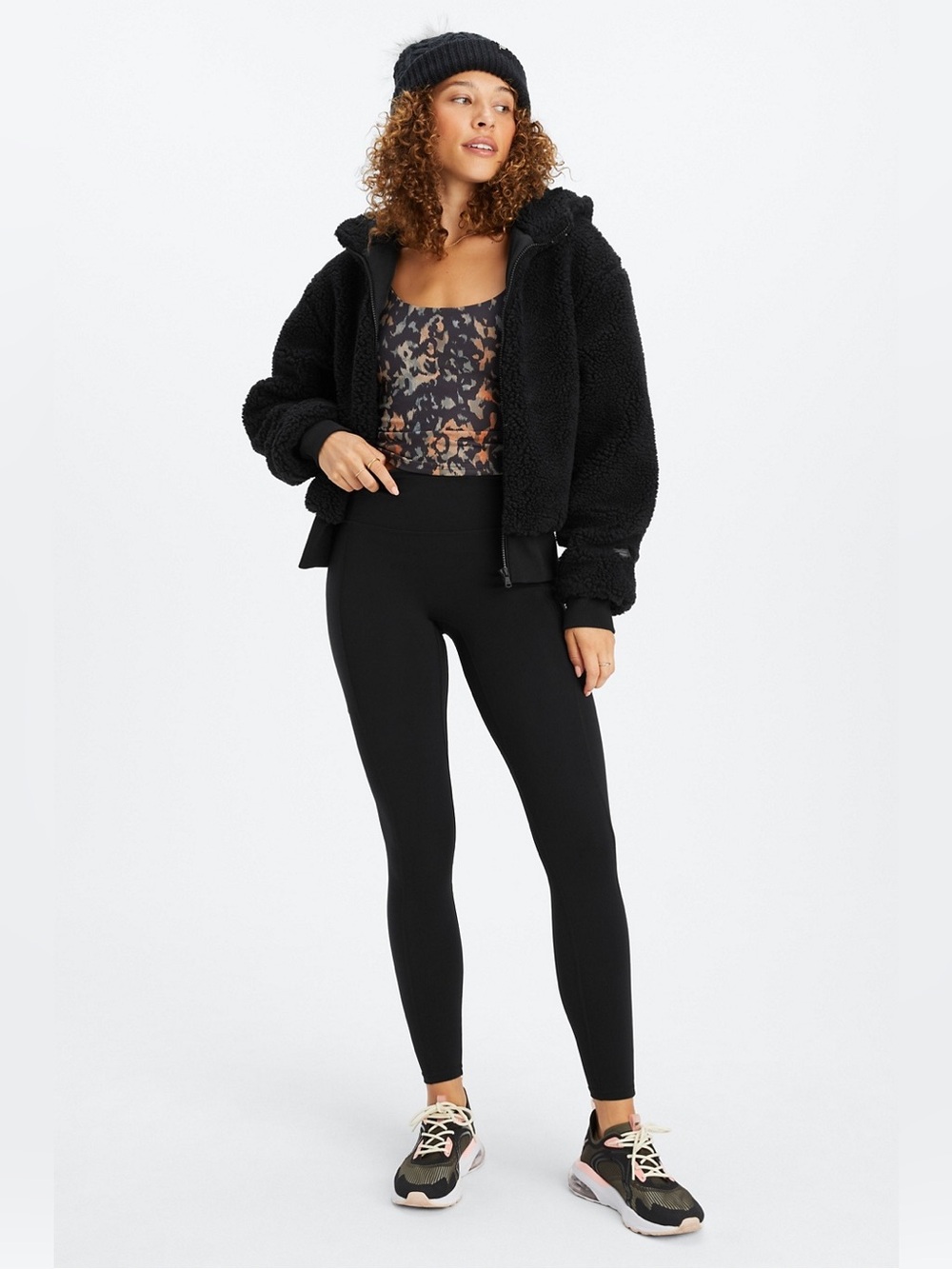 Fabletics || NWT Women’s Summit Sherpa Jacket (S) - Black